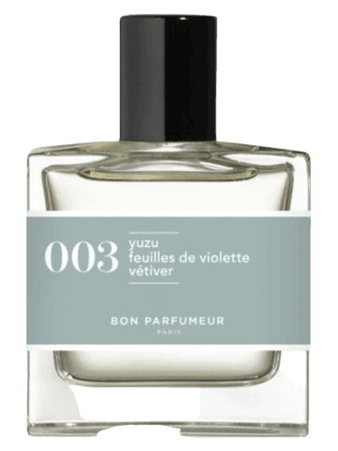 Bon Parfumeur 003 yuzu feuilles de violette, vétiver