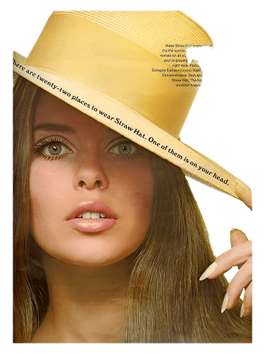 Brut Parfums Prestige Faberge Straw Hat