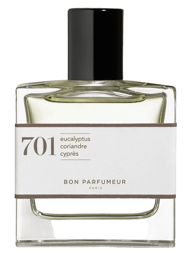Bon Parfumeur 701 eucalyptus, amber, white wood